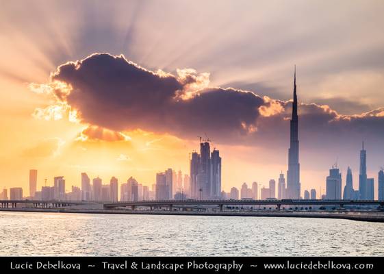United Arab Emirates - UAE - Dubai - Burj Khalifa at Sunset