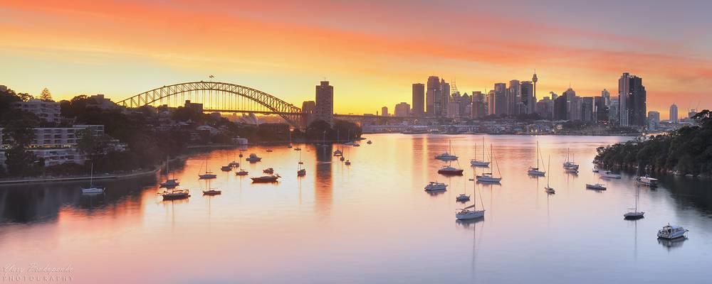 Sydney at sunrise panarma