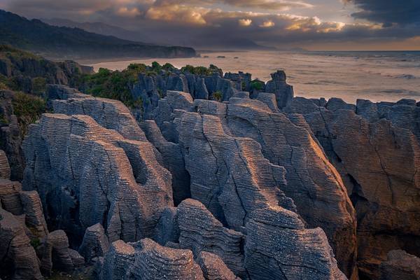 The Pancake Rocks in Punakaiki, New Zealand