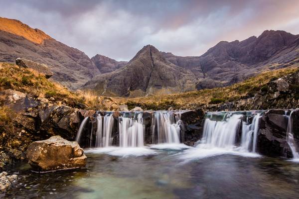 Sunset at the Fairy Pools #1, Glen Brittle, Isle of Skye, Scotland