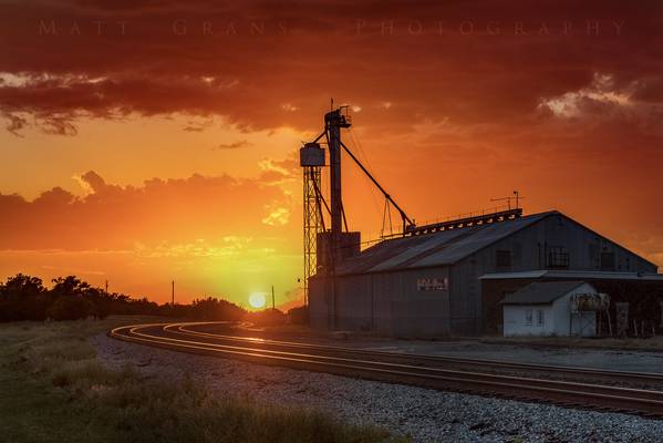 Sunset over Morrison, OK