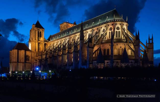 Blue hour in Bourges