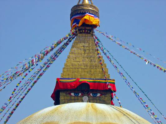 Boudhanath Stupa, Kathmandu - in happier times