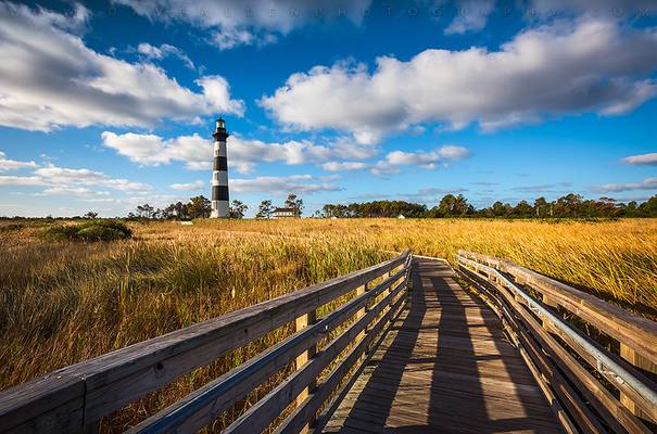 Outer Banks NC Bodie Island Lighthouse Scenic Landscape
