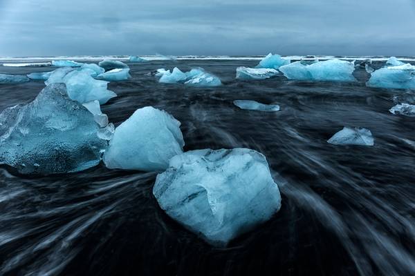 The Utterly Incredible Ice Beach at Jokursarlon, Iceland (taken Sun 5th March 2017)