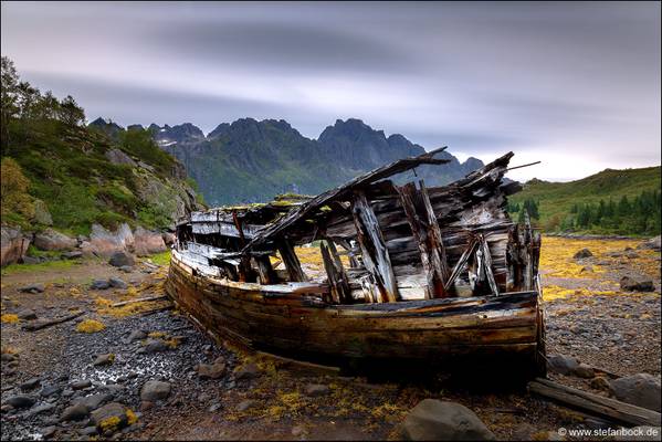 Sildpolltjønna Ship Wreck Lofoten Norway