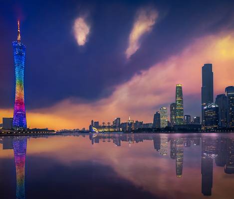 Guangzhou & Sunset