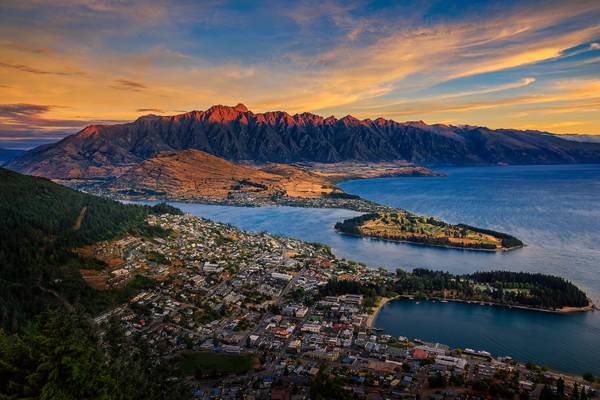 Last light on the Remarkables