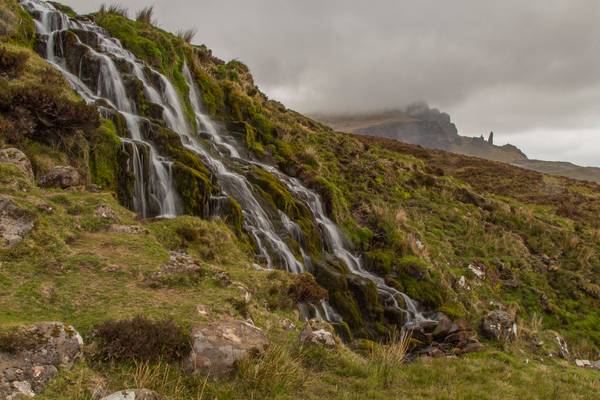 Bride Veil Falls and the Old Man of Storr