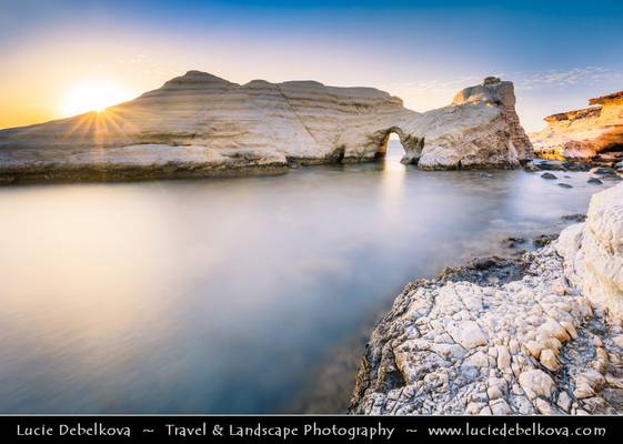 Cyprus - Agios Georgios Pegeia - Thalassines Spilies Sea Caves at Sunset