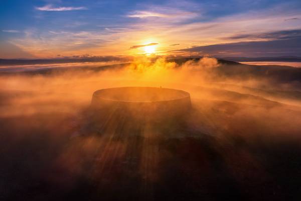 "Sunrise Mist at Grianan of Aileach