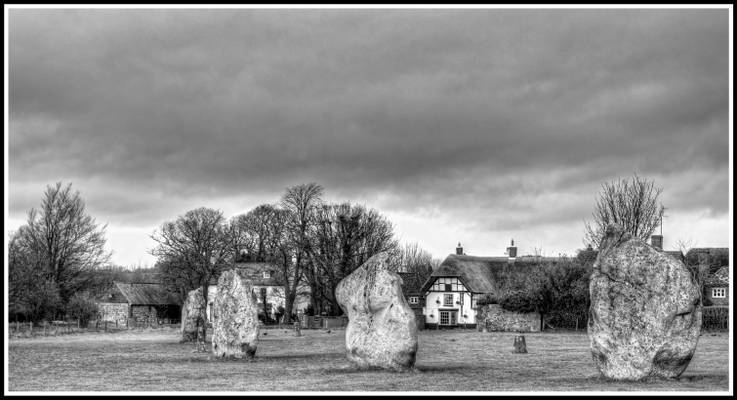 Avebury in B&W