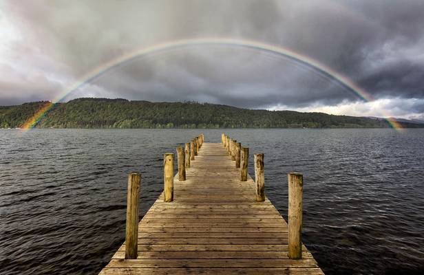 Rainbow, Windermere, Lake District, UK