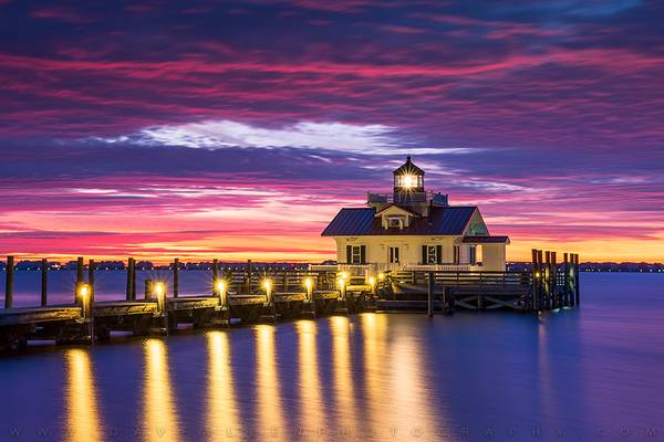 North Carolina Outer Banks Lighthouse Sunrise Manteo NC