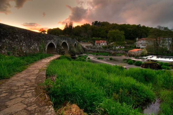 Posta de Sol en Ponte Maceira