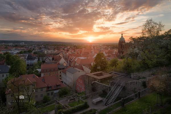 sunset at hometown