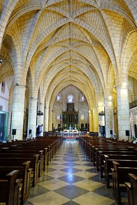 Interior of the Cathedral of America, Santo Domingo