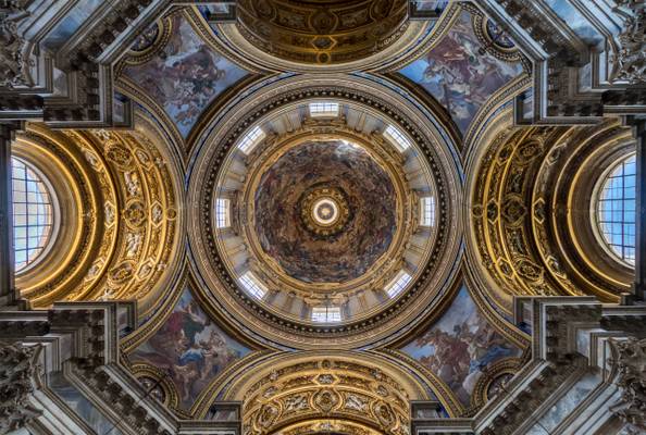 View to the Roof of the Church Sant'Agnese in Agone
