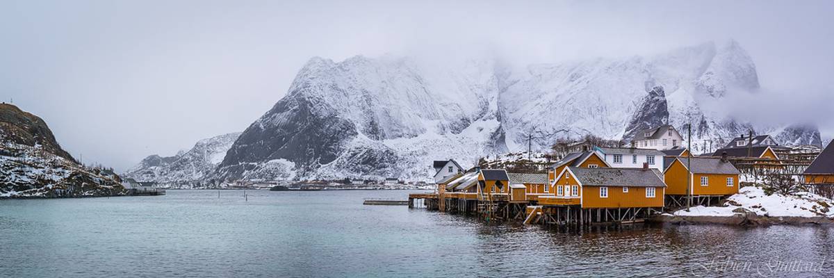 Sakrisøy, Lofoten, Norway, panorama