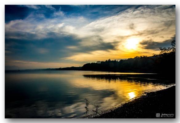 Sunset at the lake - Explored 20170726