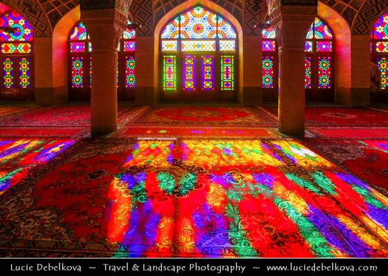 Iran - Shiraz - Stunning Interior of Nasir al-Mulk Mosque