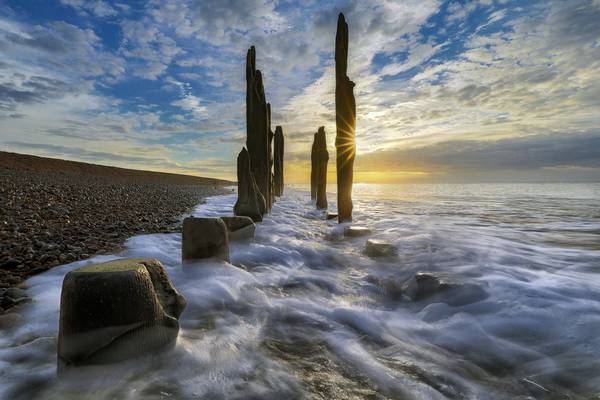 Sunrise Over Winchelsea Beach, Sussex