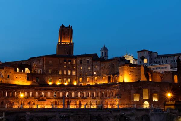 Rome: Trajan's Market at Dusk