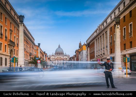 Italy - Rome - Vatican - St. Peter's from Via Della Concilazione