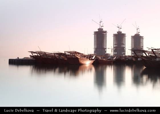 Bahrain - Old & New - Traditional Dhow at Bahrain Financial Harbour