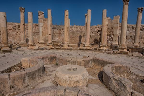 The ancient city of Jerash or Gerash is the best preserved Roman archeological site in the word.