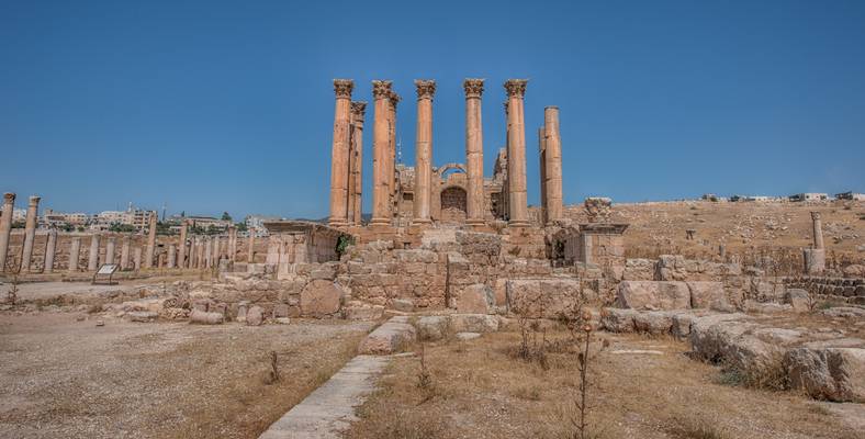 The Artemis temple at Jerash