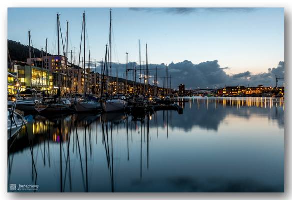 Norway harbour lights