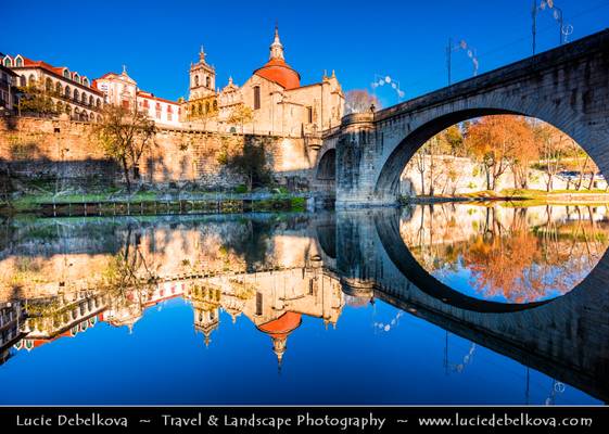 Portugal - North Region - Amarante - Cathedral of Saint Goncalo & Ponte São Gonçalo at Morning light