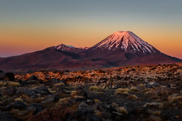 Mt Ngauruhoe volcano
