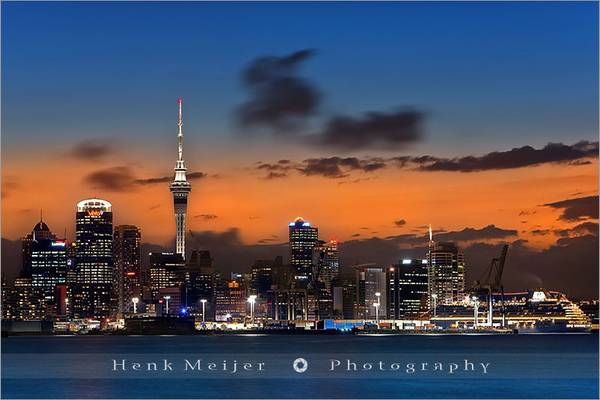 Auckland at Dusk - New Zealand