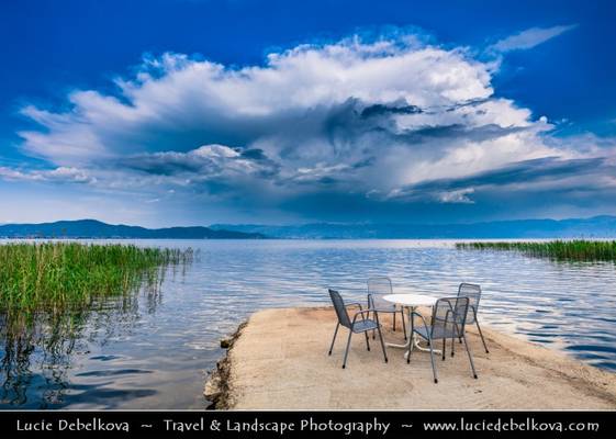 Macedonia (FYROM) - Ohrid Lake during stormy afternoon