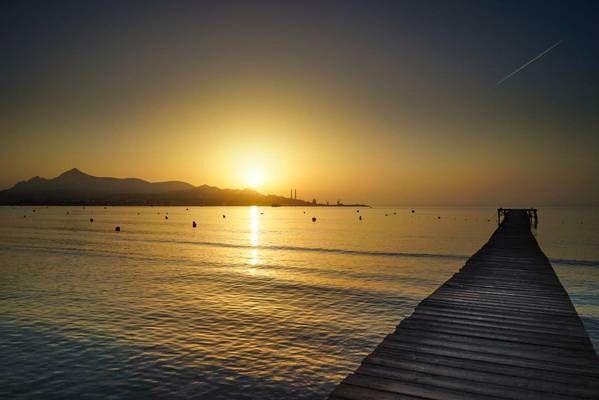 Pantalán de la playa de Alcudia