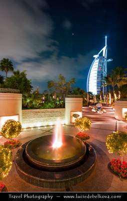 United Arab Emirates - Dubai - Burj Al Arab 7* Hotel at night