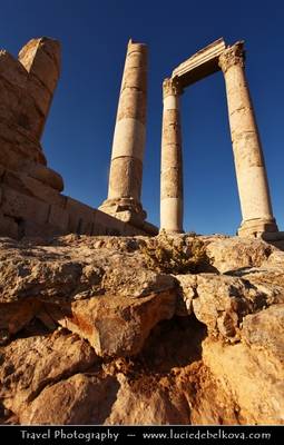 Jordan - View of Temple of Hercules in Amman