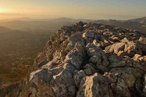 Hiking to the summit of Mount Zas (Zeus), Naxos, Greece