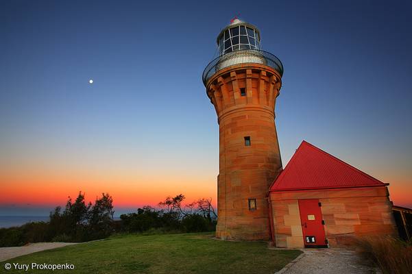 Barrenjoey Lighthouse after Sunset, Sydney, Australia