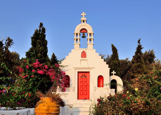 A private chapel in Ano Mera, Mykonos