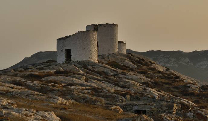 The old windmills of Amorgos