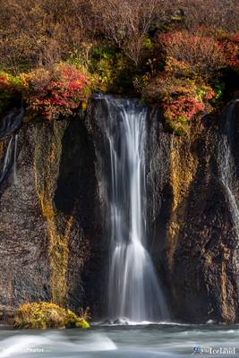 Hraunfossar. The Colors of Autumn