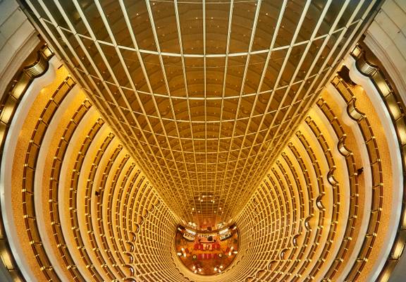 Shanghai - inside the Jin Mao Tower - Grand Hyatt Hotel