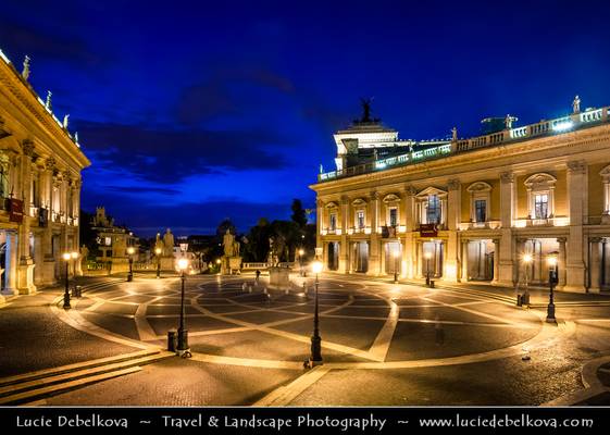 Italy - Rome - Living Ghosts at Blue hour at The Capitol Hill (Colle del Campidoglio)