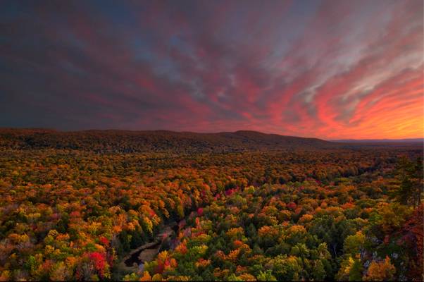 Porcupine Mountains Sunset