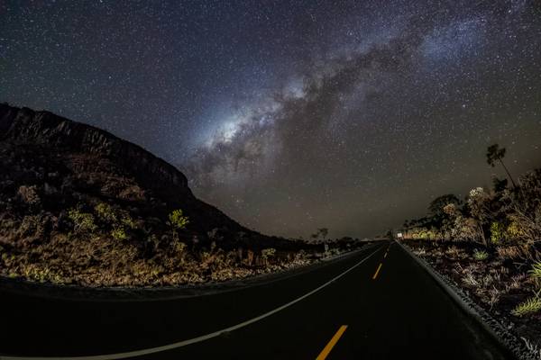Milky Way Crossing and Auto Road