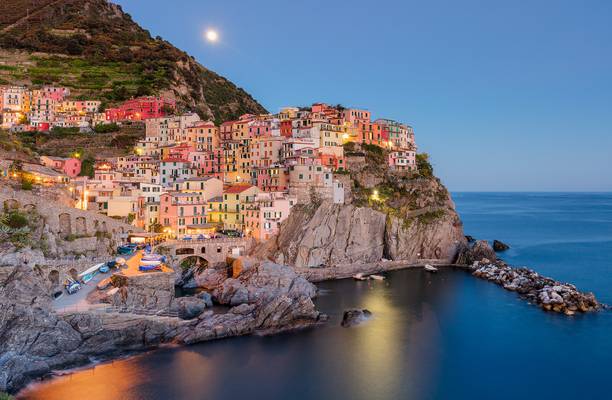 Italy: Manarola Moonrise