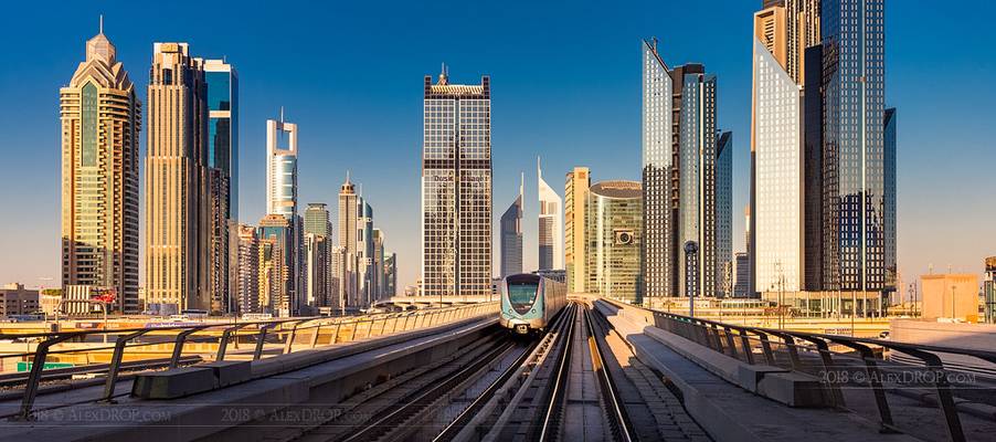 Metro in Dubai City